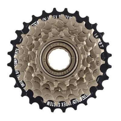 China MTB/Road Bicycle OEM ODM 6S Index freewheel 14-28T Black Freewheel Bicycle Index freewheel for sale