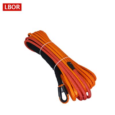 China AUTOMOBILE 22026lb 12mm Coil 15/32inch Synthetic Hand Uhmwpe Winch Rope For Atv/utv Cable Pulling Winch for sale