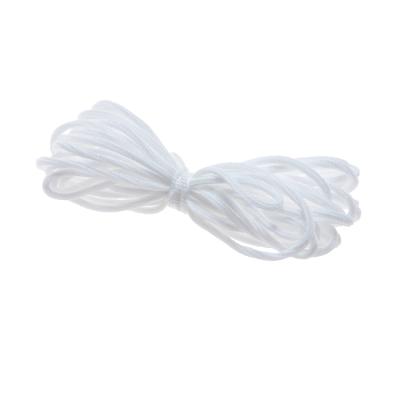 China Soft Flat Earloop Elastic Band Face Elastic Rope Maker Polyester Rope Polyester Cord for sale