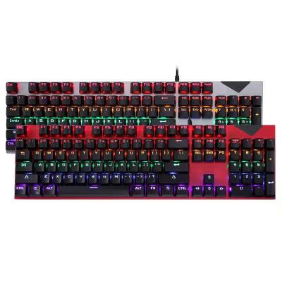 China Metal+plastic Outemus Switch USB Mechanical Keyboard Wired 104 Keys With RGB Backlight Per Game Wired Keyboard for sale