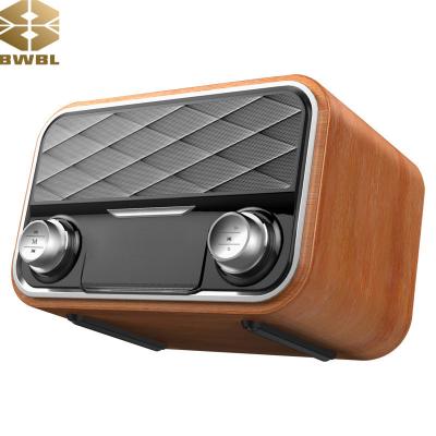 China Game Factory Direct Selling Video Clock FM Work Vintage Retro Wooden Look Portable Bleutooth Speaker for sale