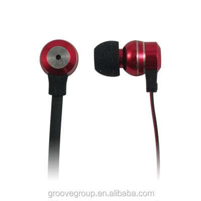 China In-Ear The Most Popular And Superb Bass Metal Wired Flat Cable In-Ear Headphones With Mic For Handfree for sale