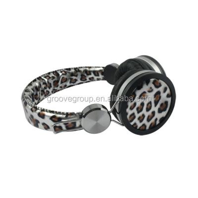 China Headband OEM leopard print earphone be made with PU, fabric, jeans, etc. for sale