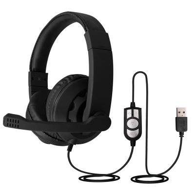 China Super Bass USB Internet Headset with MIC for skype wechat education video conference online learning network class for sale