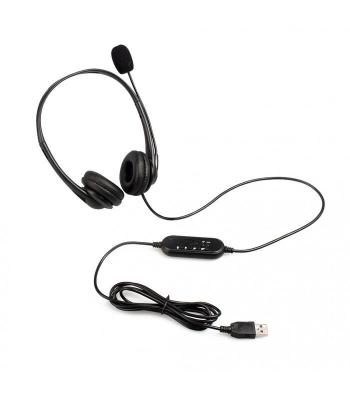 China Super Bass Lightweight Usb Headset For Desktop Computer Game School Network Class skype for sale