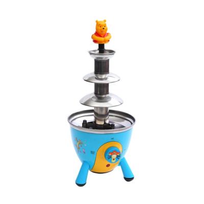 China Popular Household Mini Chocolate Fondue Fountain 3 Row Electric Chocolate Fountain Machine for sale