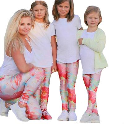 China QUICK DRY activewear athletic sports wear yoga leggings girls yoga clothes kids clothing leggings printed for sale