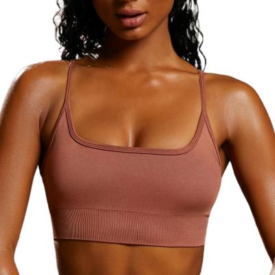 China High Quality Seamless High Quality Backless Gym Compression Bra QUICK DRY Fitness Sports Bra Yoga Women for sale