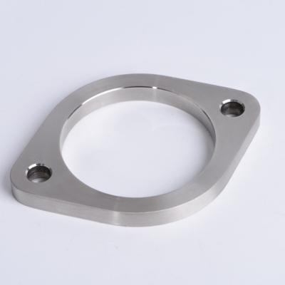 China Wholesale Customized Titanium Metal Auto Parts GR1 Laser Exhaust Pipe Flat Flanges For Car Universal for sale