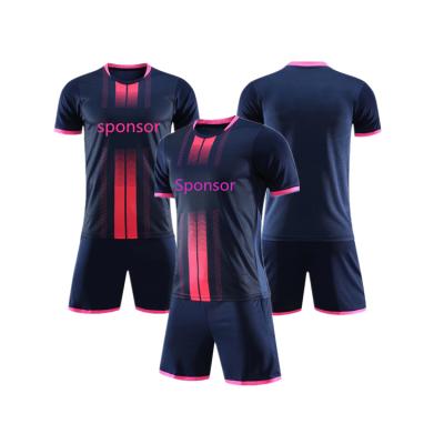 China New Hot Sale Breathable Quick Dry Breathable Men Soccer Jersey Uniform Set Adult Custom Soccer Kit Set Uniforms Wear Suits Shirts for sale