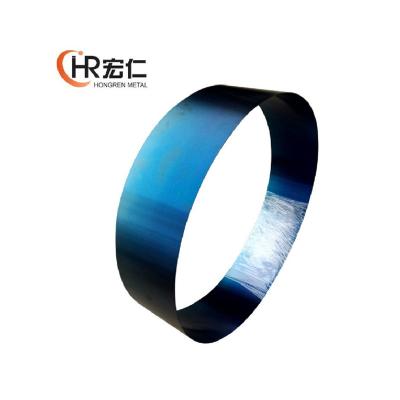 China Band Saw Grey Blue Winding Of Rolling Gate Heat Treated Strip Steel 0.3mm 0.25mm Spring Steel for sale