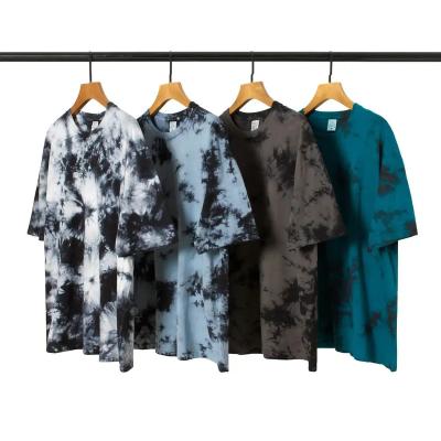 China Anti-wrinkle Tie-dye T-shirt polyester spandex Dye Tie Shirts for sale