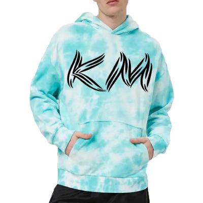 China Anti-wrinkle Fashion Casual Tie Dye Pullover Custom 100% Cotton Men's Hoodies for sale