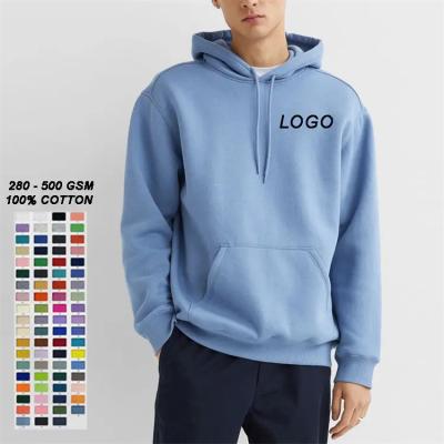 China Anti-wrinkle 500 Gsm 100% Cotton Plain Essentials Hoodie Mens Heavyweight Hoodie Oversized Sweatshirt Men Cropped Hoodie Men for sale