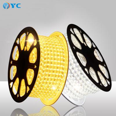 China ROOM/HOTEL/PARK/OTHER flexible SMD5050 dual array ip65 led strip rgbww AC220v high power switch control dance music light for sale