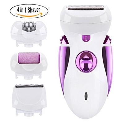 China Beauty Care Make Tools 4 in 1 Rechargeable Electric Epilator Callus Remover Shaver Trimmer Pedicure Foot Care Tool for sale