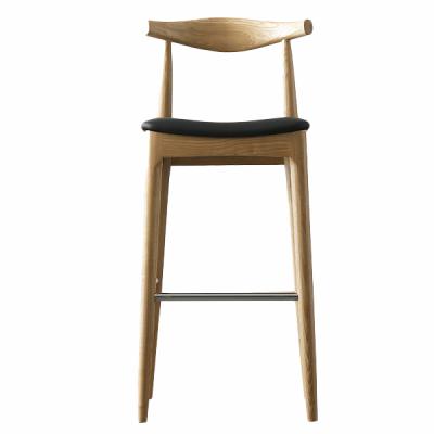 China Cheap restaurant bar furniture prices high back solid wood wooden bar stools for bar for sale