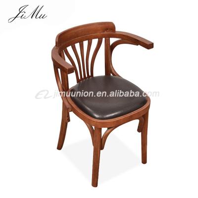 China French Restaurant Chair Vintage Antique Style Dining Chair For Restaurant Solid Wood Carved Back Dining Chair For Restaurant for sale