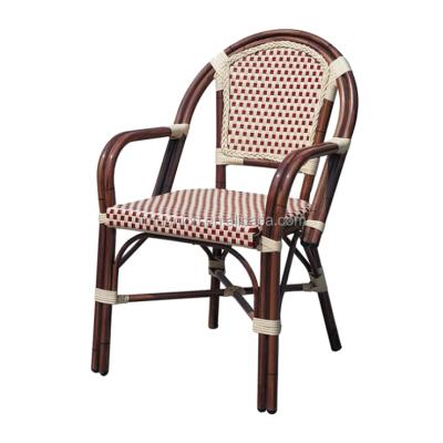 China Garden Chair Comfort Furniture Outdoor Rattan Cafe Restaurant Bamboo Wicker Chairs With Handle for sale