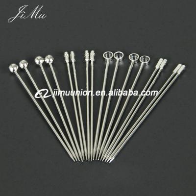 China Stocked Party Barware Customized Decorative Stainless Steel Cocktail Nut Fruit Picks for sale