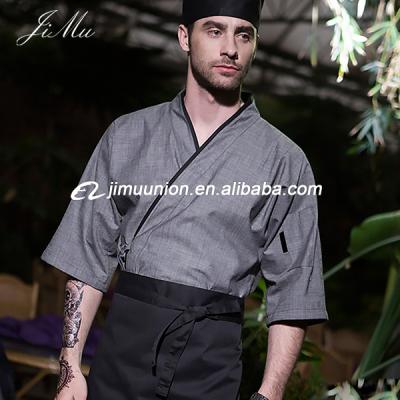 China Japanese Chef Clothes Restaurant Hotel Anti-Pilling Sushi Chef Uniforms Jacket Coat for sale