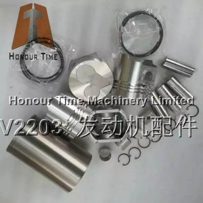 China Machinery Repair Shops Excavator Diesel Engine Parts Overhaul Kit V2203 Full Cylinder Liner Kit Piston Ring Liner Piston for sale