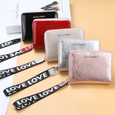 China New Ladies ZX1042 Multi-Card Ladies Multi-Card Coin Wallet Waterproof Short Horizontal Fashion Zipper Wallet Card Holder for sale