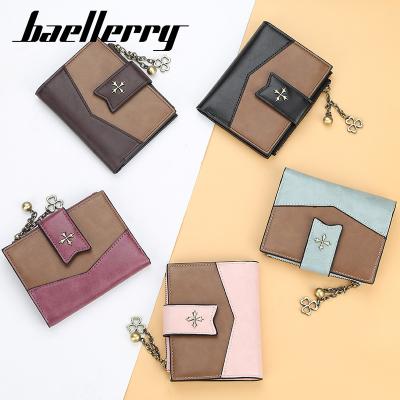 China Korean Women's Tassel Buckle Leather All-match Wallet All-match Waterproof Multi-Card Zipper Wallet Short ZX1040 Style Designer Wallet for sale