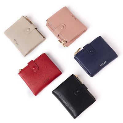 China QB1006 Fashion PU Leather Clutch Wallet New Women Wallet PU Leather Short Luxury Design Large Capacity Waterproof Leather For Ladies for sale