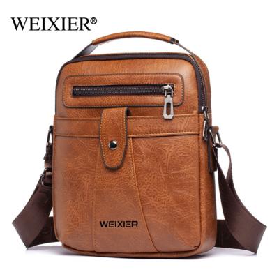 China W1025 high quality European and American new shoulder bag men's vertical handbag large capacity messenger bag for sale