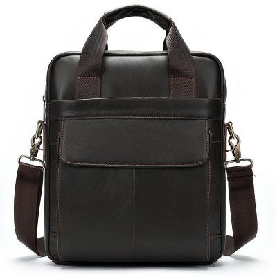 China M1026 Wholesale High Quality Men's Laptop Bag Business Briefcases Genuine Leather Briefcases Bag Men Business Briefcase for sale