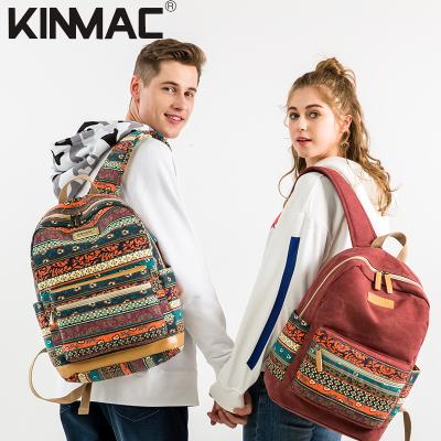 China With New Kinmac USB Bohemian Waterproof Laptop Backpack with Massage Pad Straps and USB Charging Port for Laptop up to 15.6 inch for sale