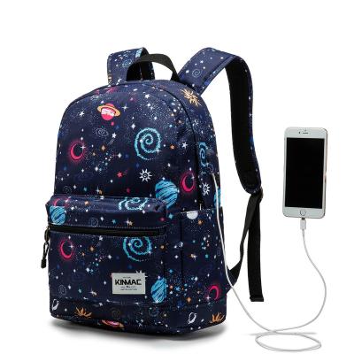 China With Kinmac USB Starry Sky Laptop Backpack with Massage Cushion Straps and USB Charging Port for Laptop up to 15.6 inch for sale