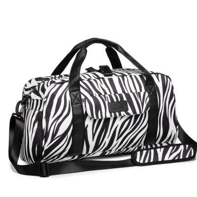 China Cute Fashion Kinmac Zebra Sports Bag Theft Sling Bag Anti Branded Blank Mobile Phone Sport For Girls Fashion Black Custom Copy for sale