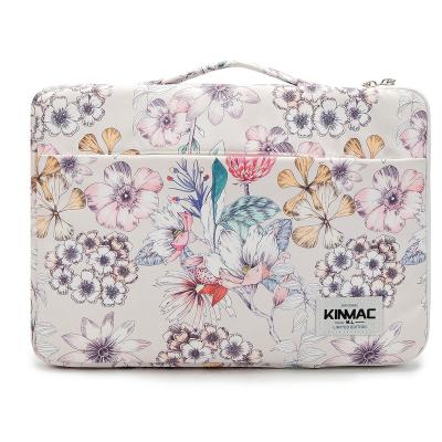 China High Quality Kinmac Flower 04 Laptop Bag Notebook Briefcase Laptop Sleeve Bag In Waterproof Fabric For Women 13.3 Inch Laptop for sale