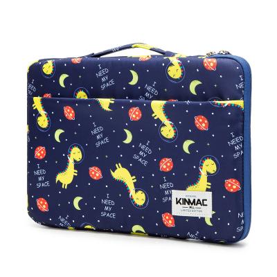 China High Quality Blue Kinmac Dinosaur Laptop Bag Notebook Briefcase Laptop Sleeve Bag In Waterproof Fabric For Women 14 Inch Laptop for sale