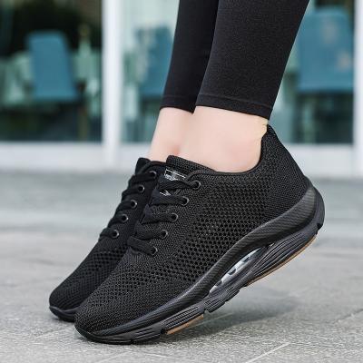 China Running Shoes New Air Cushion Net Outdoor Sportswear Shoes Thick Soles Shape Comfortable Breathable Sports Shoes for sale