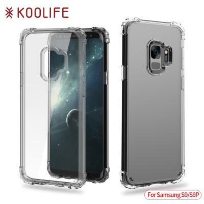 China 2018 transparent cell phone case shock proof case for samsung galaxy s9 case for sale