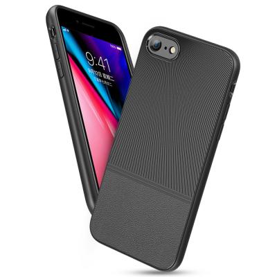 China Shockproof Tpu Silicone Phone Case For Iphone 8 Plus Cover Case Black for sale