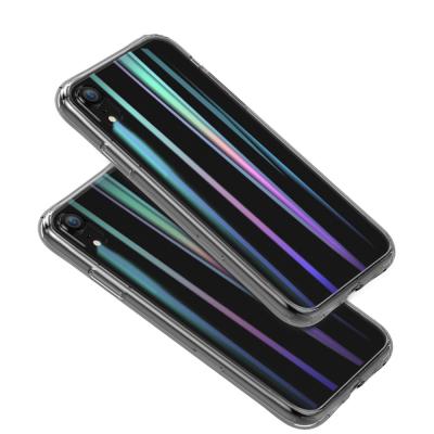 China 2 in 1 Colorful Tempered Glass Mobile Phone Cover Case For IPhone Xr for sale