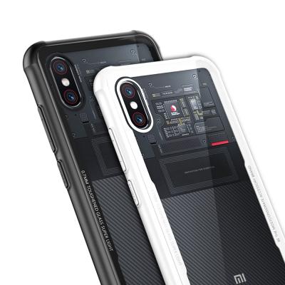 China Tempered Glass Phone Cases Back Cover For Xiaomi Mi 8 Explorer for sale