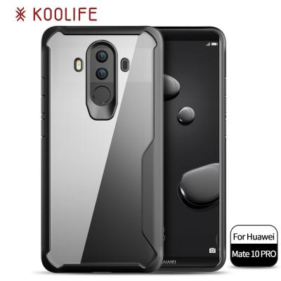 China Cell phone accessories TPU PC combo clear phone case for huawei mate 10 pro case for sale