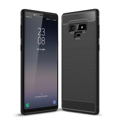 China carbon fiber silicone phone case for Samsung Note 9 for sale