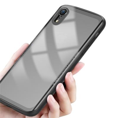 China 9H curved Tempered glass back cover case for iPhone XR XS for sale