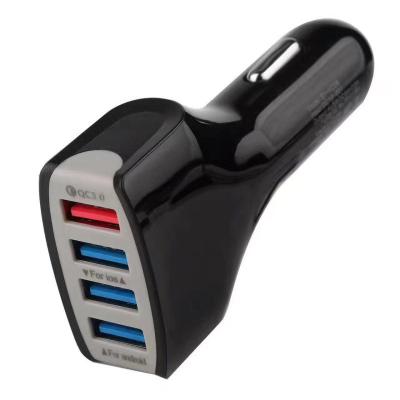 Chine Adaptateur adaptatif de téléphone du QC 3,0 d'usine du chargeur 4 de ports d'Usb de chargeur rapide en gros de voiture pour le chargeur de voiture d'interface d'Usb de téléphone à vendre