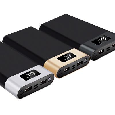 China Banco dual 20000 mah de la alimentación por USB de la carga rápida de la batería del banco 10K-20K mAh del poder del precio de fábrica con la pantalla del LED en venta