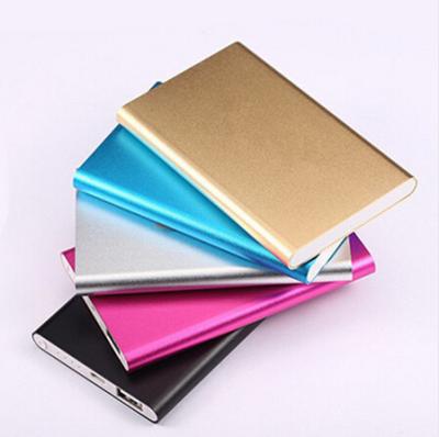 China 2019 Ultra Thin  Metal Mobile power bank 5000mah,power banks and usb chargers,mobile power supply for sale