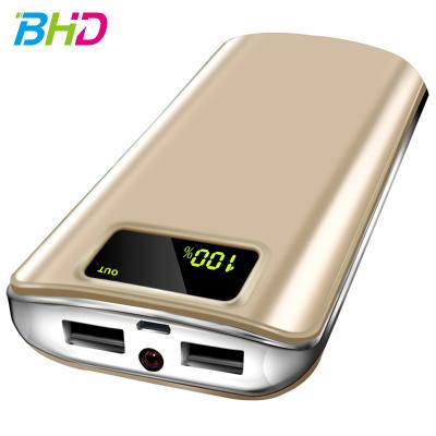 China Wholesales price 2018 ultra thin dual outputs power bank 20000mah portable digital screen power bank charger for sale