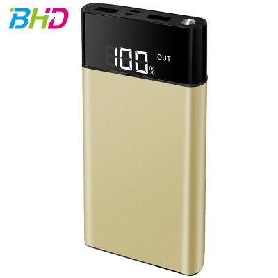 China Factory selling cheap price large lcd screen 5V power bank 12000mah cell phone power bank charger for sale