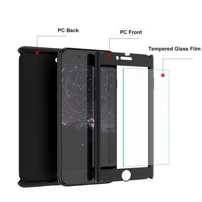 China High quality for iphone 8 360 full cover mobile phone case with screen protector for sale